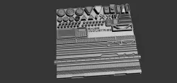 SciFi TrimSheet V1 Texture