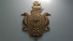 Seahorses Clock - 3D Stl file for CNC 3D model