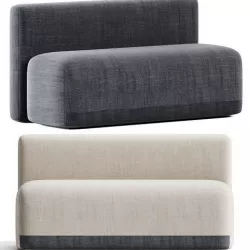 Season Sofa Model A - Straight by Viccarbe 3D model