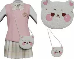 smirk bear plush bag cute style v2 3D model