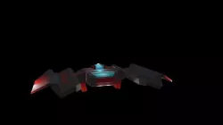 SpaceShip Low-poly 3D model
