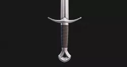 Standard arming sword Low-poly 3D model