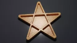 Star Tray - CNC Files for Wood 3D model