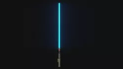 Star Wars Lightsaber 02 Blue - SciFi Character Weapon Low-poly 3D model