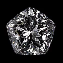 Starburst brilliant crown diamond cut 3D model