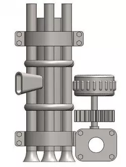 Steampunk minigun 3D model