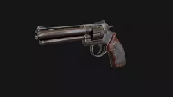 Stylized Grandfather Revolver Low-poly 3D model