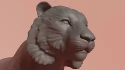 Stylized Tiger 3D model