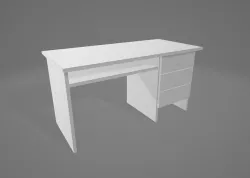 Table 03 Low-poly 3D model