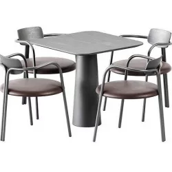 Table POV 460 S80 by Ton and Chair Via Veneto by De Castelli 3D model