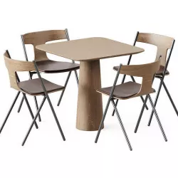 Table POV 460 S80 by Ton and Quadra Chair  3D model
