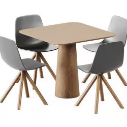 Table POV 460 S90 by Ton and Maarten Plastic Swivel  3D model