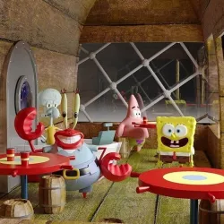 The Krusty Krab with SpongeBob Patrick Squidward and Mr Krabs  3D model