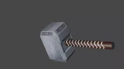 thor s hammer Low-poly 3D model