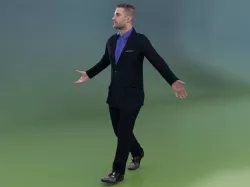 Tonny 20377-01 - Animated Elegant Man Walking And Talking 3D model