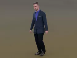 Tonny 20377-02 - Animated Business Man Walking Around 3D model