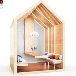 Treehouse cabin 3D model