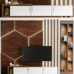 tv wall 3D model