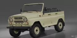 UAZ 3151 1985 Low-poly 3D model