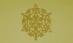 Vector ornamental 3D model