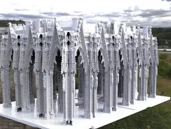 Victorian architecture Cathedral archway gothic tall 2 3D 3D model