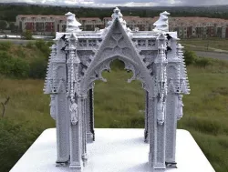 Victorian architecture Cathedral archway gothic tall 3D  3D model