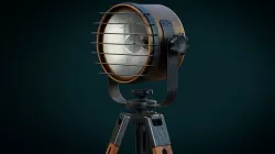 Vintage spotlight 3D model