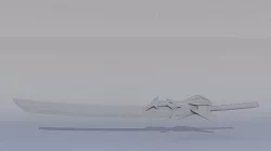 weapon ninja sward 3D model