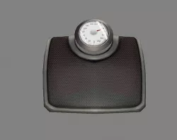 Weight scale or Bathroom Scale Low-poly 3D model