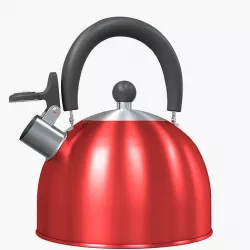 Whistling Tea Red Kettle Pot 3D model