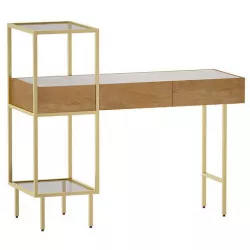 Winslet Wood and Marble Console Table Crate and Barrel 3D model