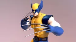 Wolverine X-MAN Low-poly 3D model