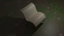 wood bench 3D model