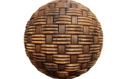 Wood Wicker Seamless pbr Texture