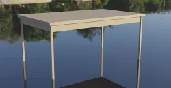 Wood Workbench Table 3D model