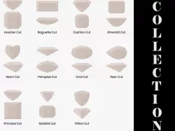11 Diamond Cuts Collection 3D model