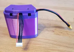 4s 18650 Battery Pack, "flat" for pocket or belt, battery contacts