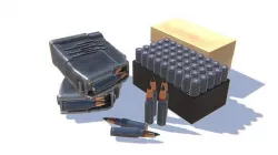 9x39 Ammo Pack Low-poly 3D model