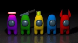 Among Us 3D Pack - 5 Characters Low-poly 3D model