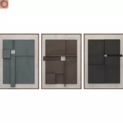 Art frame-set 002 3D model