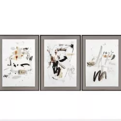 Art Frames 125- Triptico Art Abstract 3D model