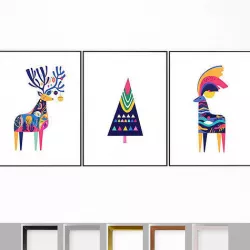 Art Frames 134- Christmas wall art 3 3D model