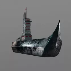 Avatar the last airbender Firenation Ship 3D model