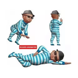 baby boss animated 3D model
