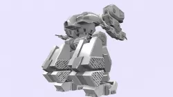 Battle mech robot ord 9W 3D model