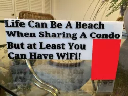 Beach Condo WiFi Sign