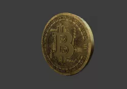 bitcoin Low-poly 3D model