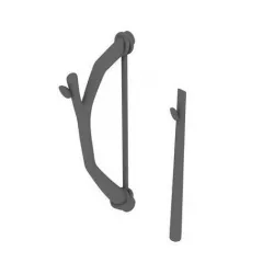 Bow and arrow 3D model