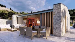 Cassa Zala Istriana modern bungalow vacation house Low-poly 3D model