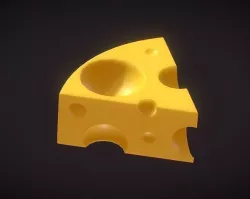cheese Low-poly 3D model